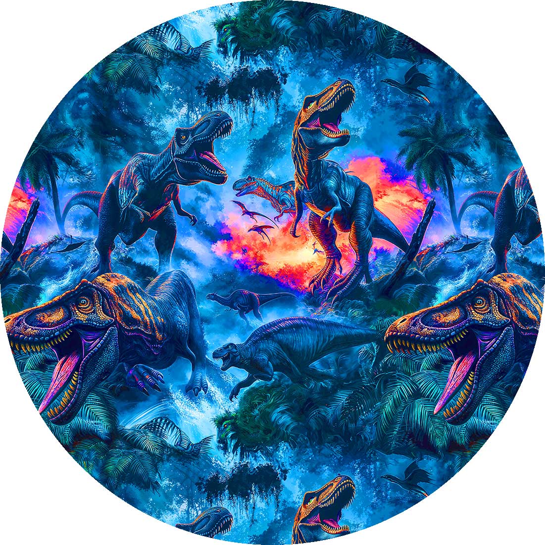 Dino Kingdom Short Sleeve Lounge Set