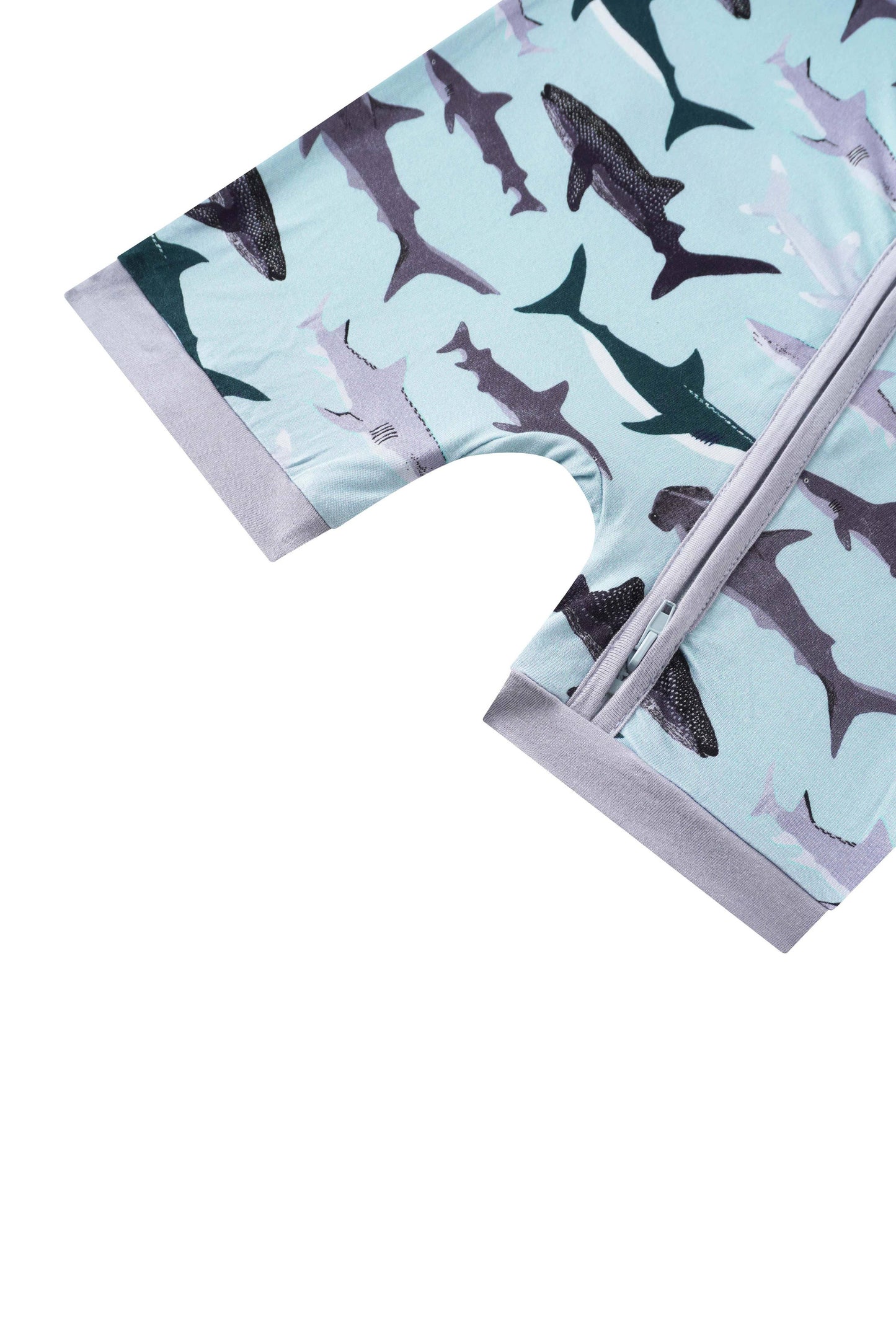 Shark Attack Bamboo Shorty Romper