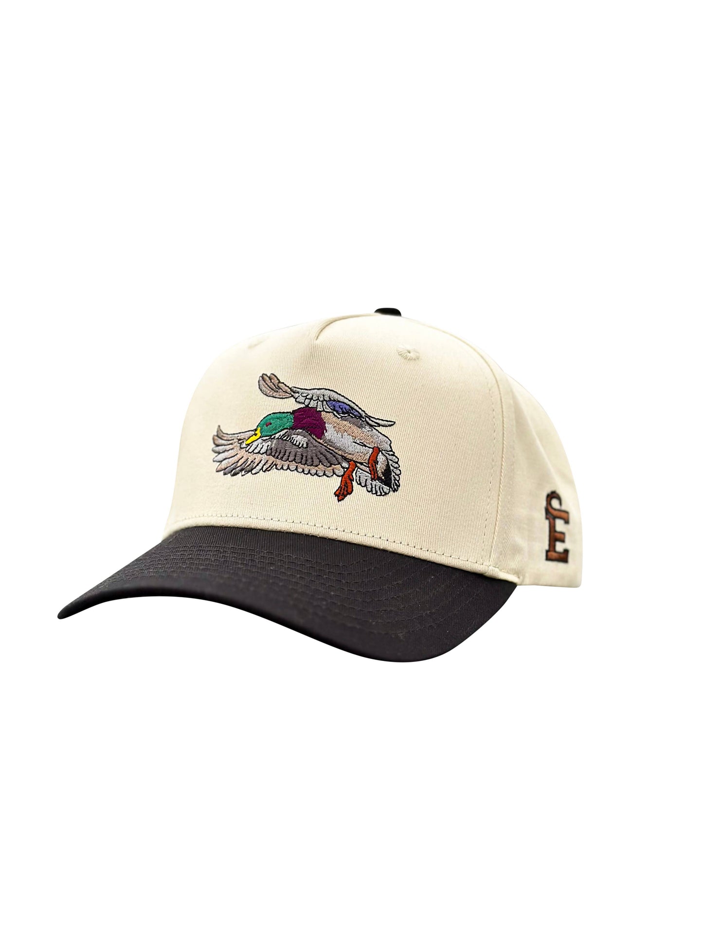 Cream/Black Mallard Trucker