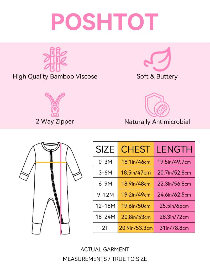 PoshTOT Crocodile Bamboo Baby Convertible Zippy Romper