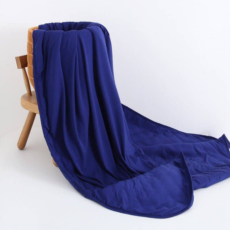 Royal Blue Toddler Quilted Blanket 60”x40”