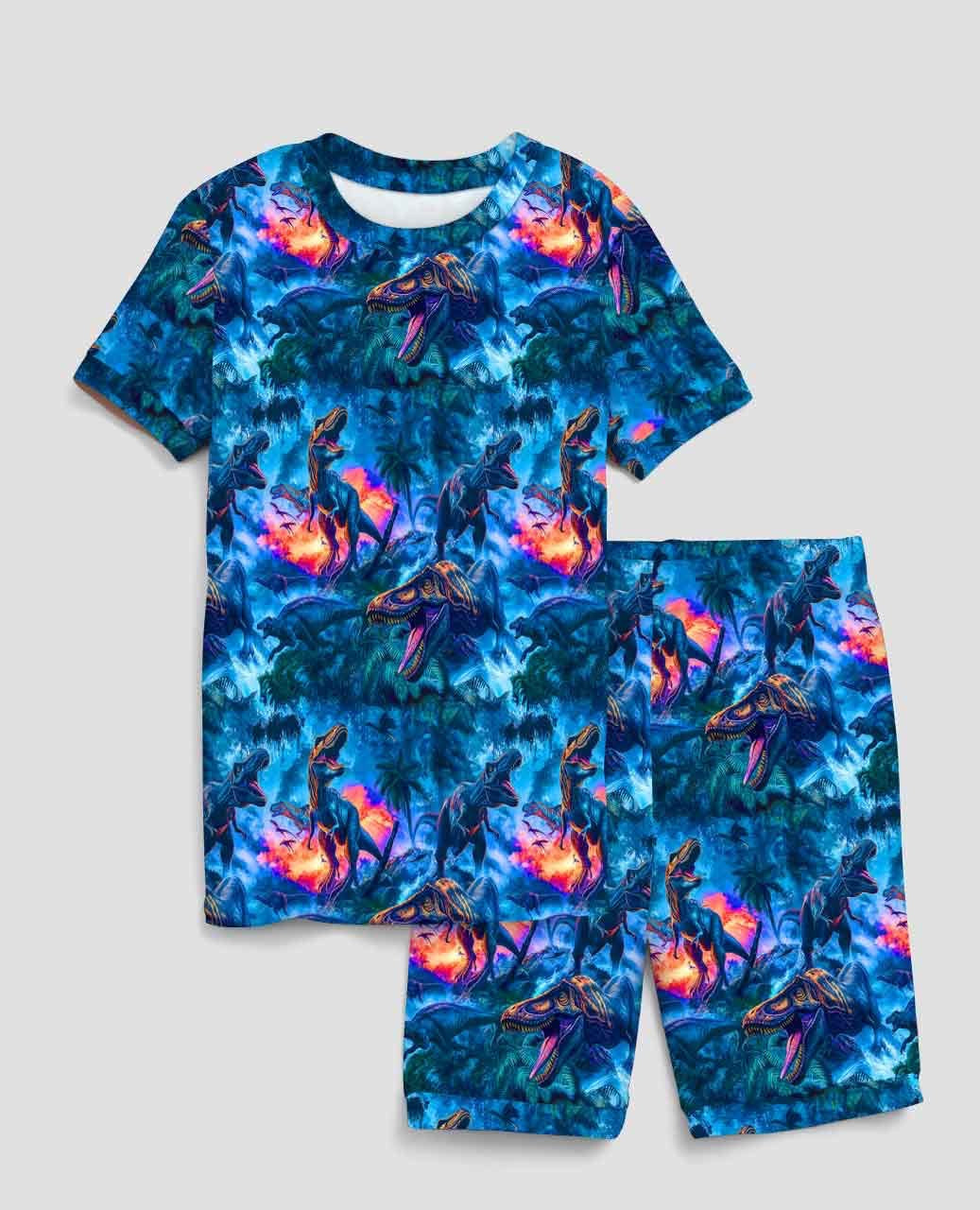 Dino Kingdom Short Sleeve Lounge Set