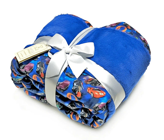 Hot Rods Minky Lush Bamboo Blanket
