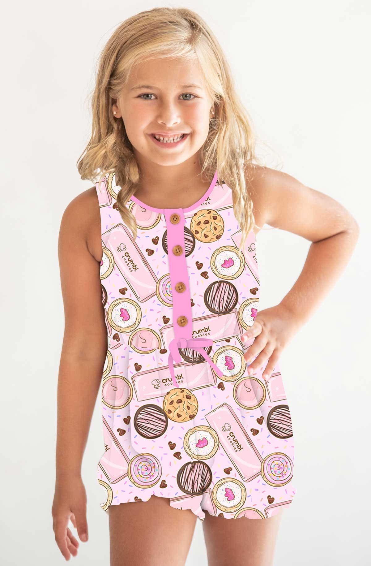 Cookie Crumbs Bamboo Bubble Romper