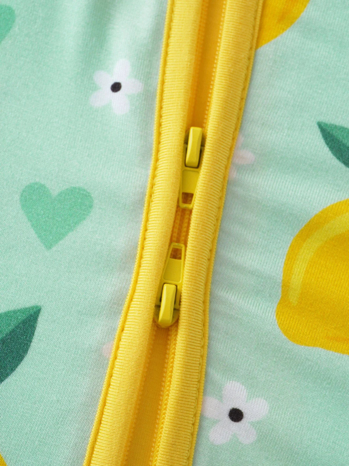 Lemon Bamboo Baby Shorty Zippy Romper