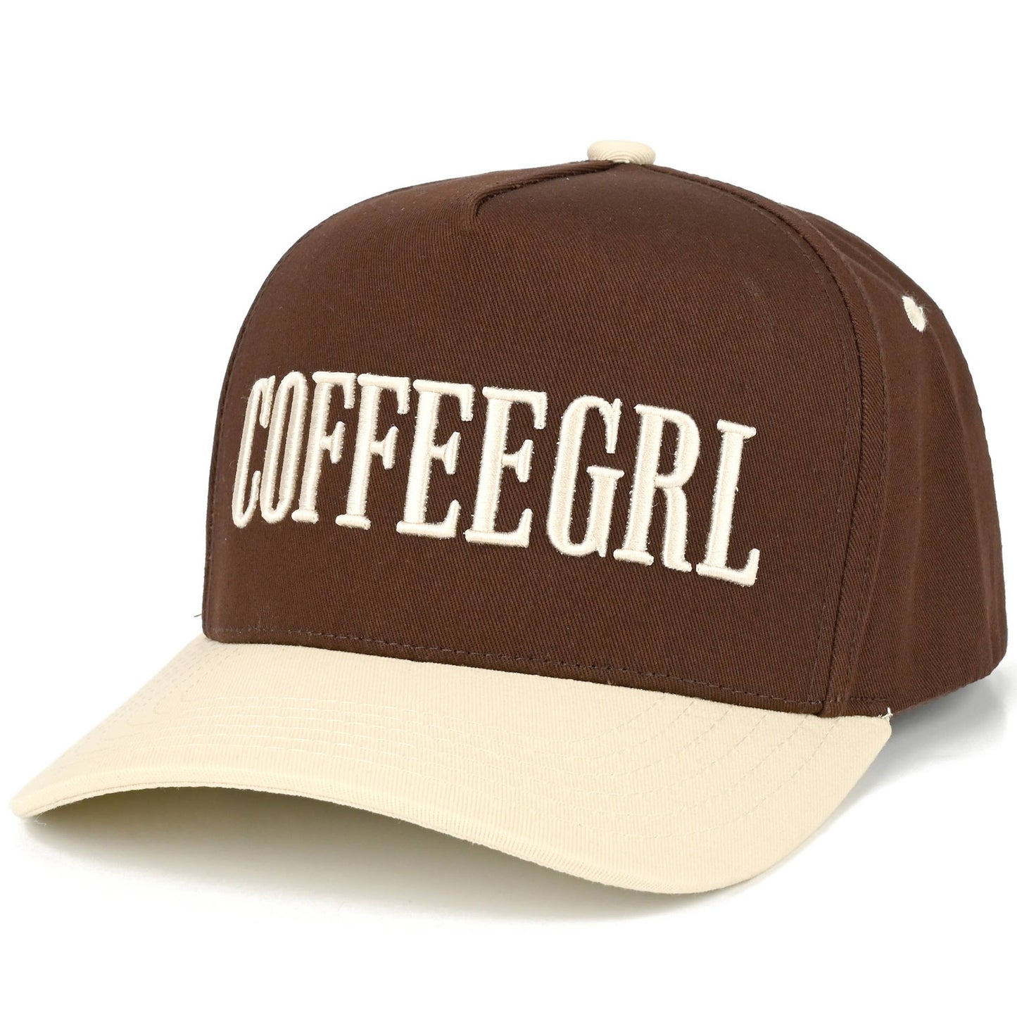 COFFEEGRL Embroidered Two-Tone Trucker Hat