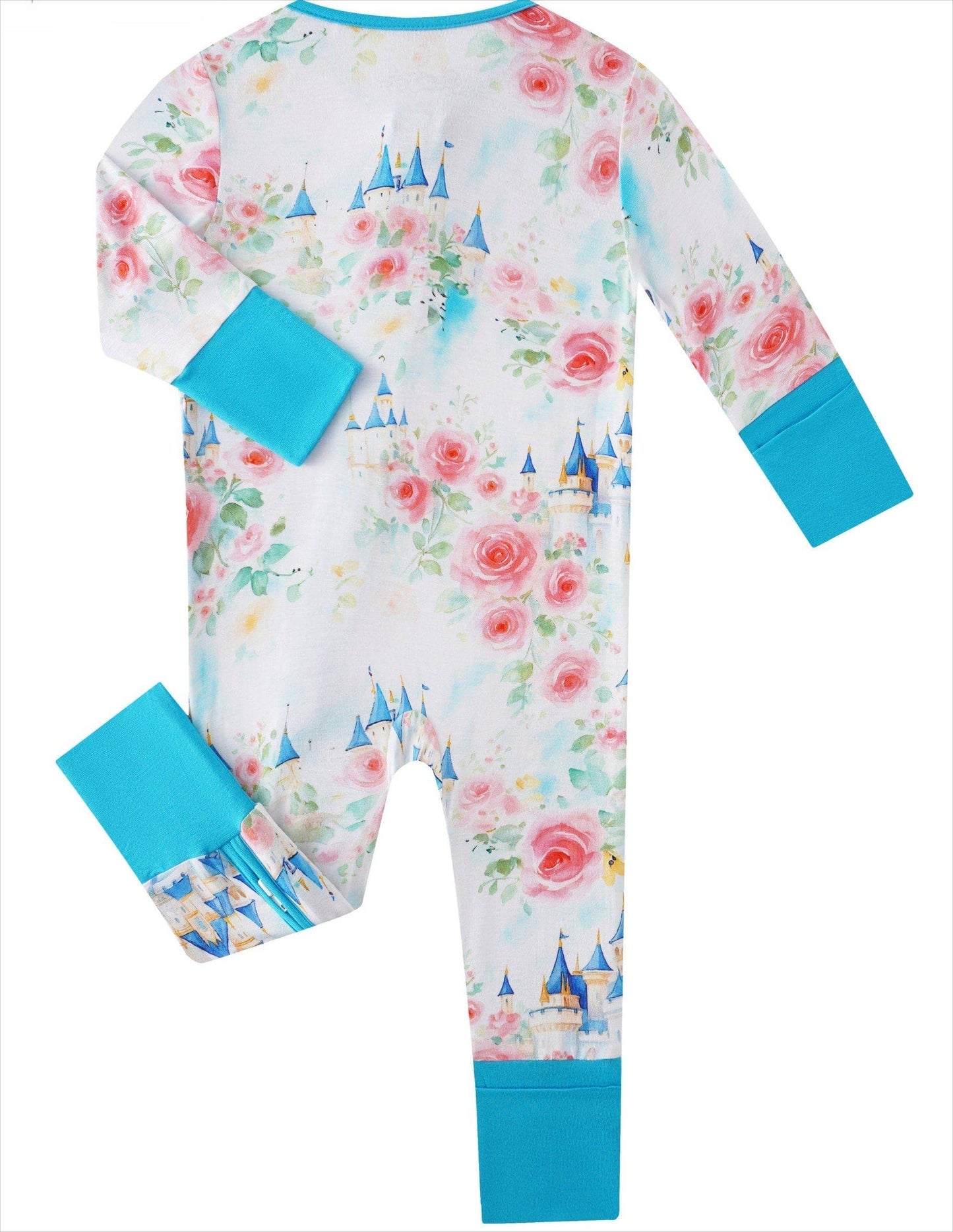 Castle of Roses Bamboo Baby Convertible Zippy Romper