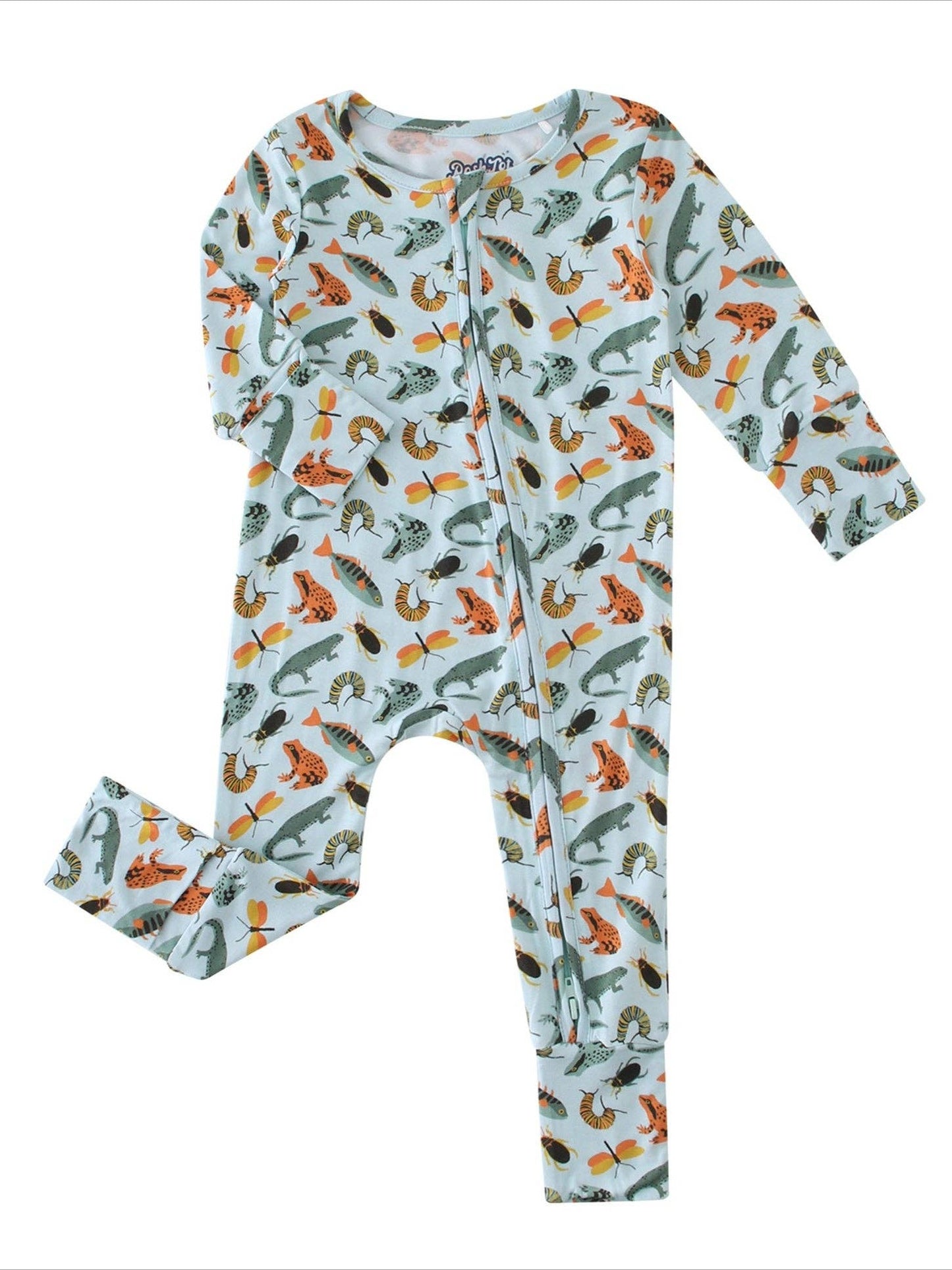 PoshTOT Crocodile Bamboo Baby Convertible Zippy Romper