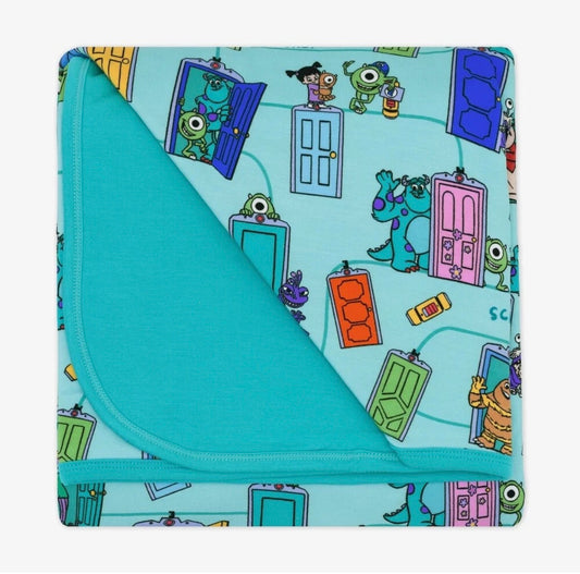 Little Sleepies Monsters Inc. Scream Team Bamboo Blanket