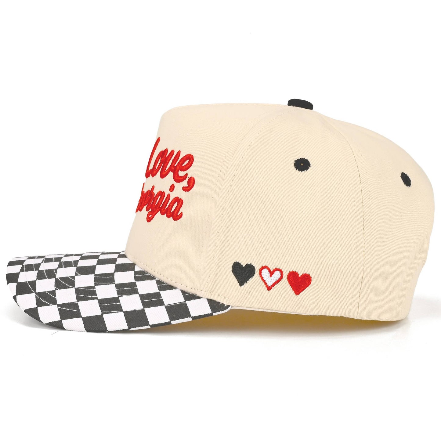 C.C WITH LOVE FROM Letter on Two Tone Trucker Hat