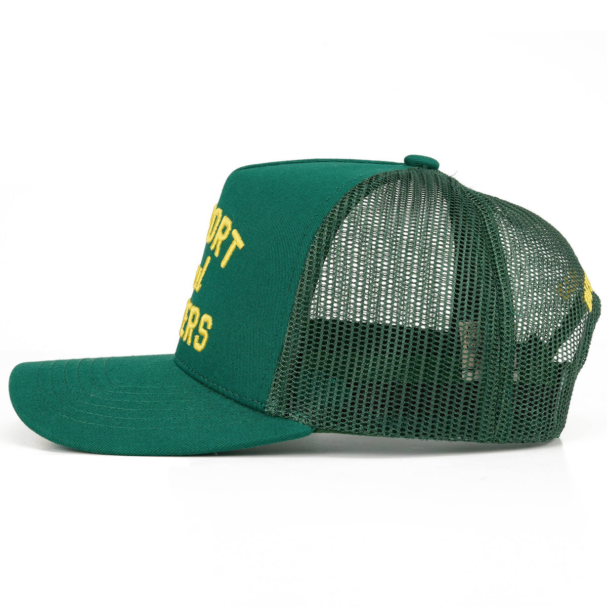 SUPPORT LOCAL FARMERS Letter Two Tone Trucker Hat