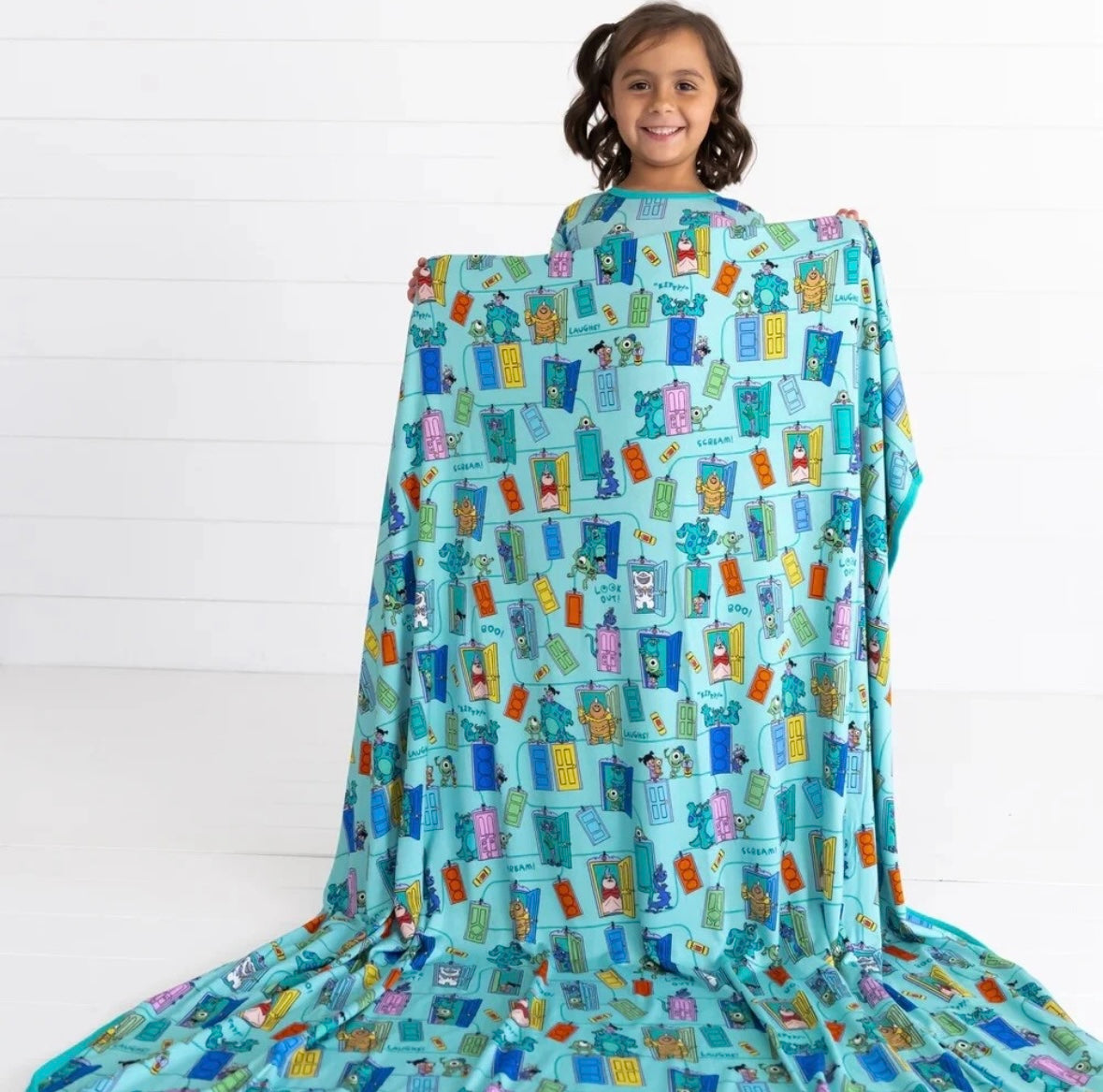 Little Sleepies Monsters Inc. Scream Team Bamboo Blanket