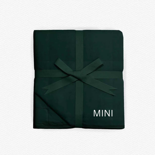 Mountain Mist Solid Mini Quilted Blanket 33”x33”