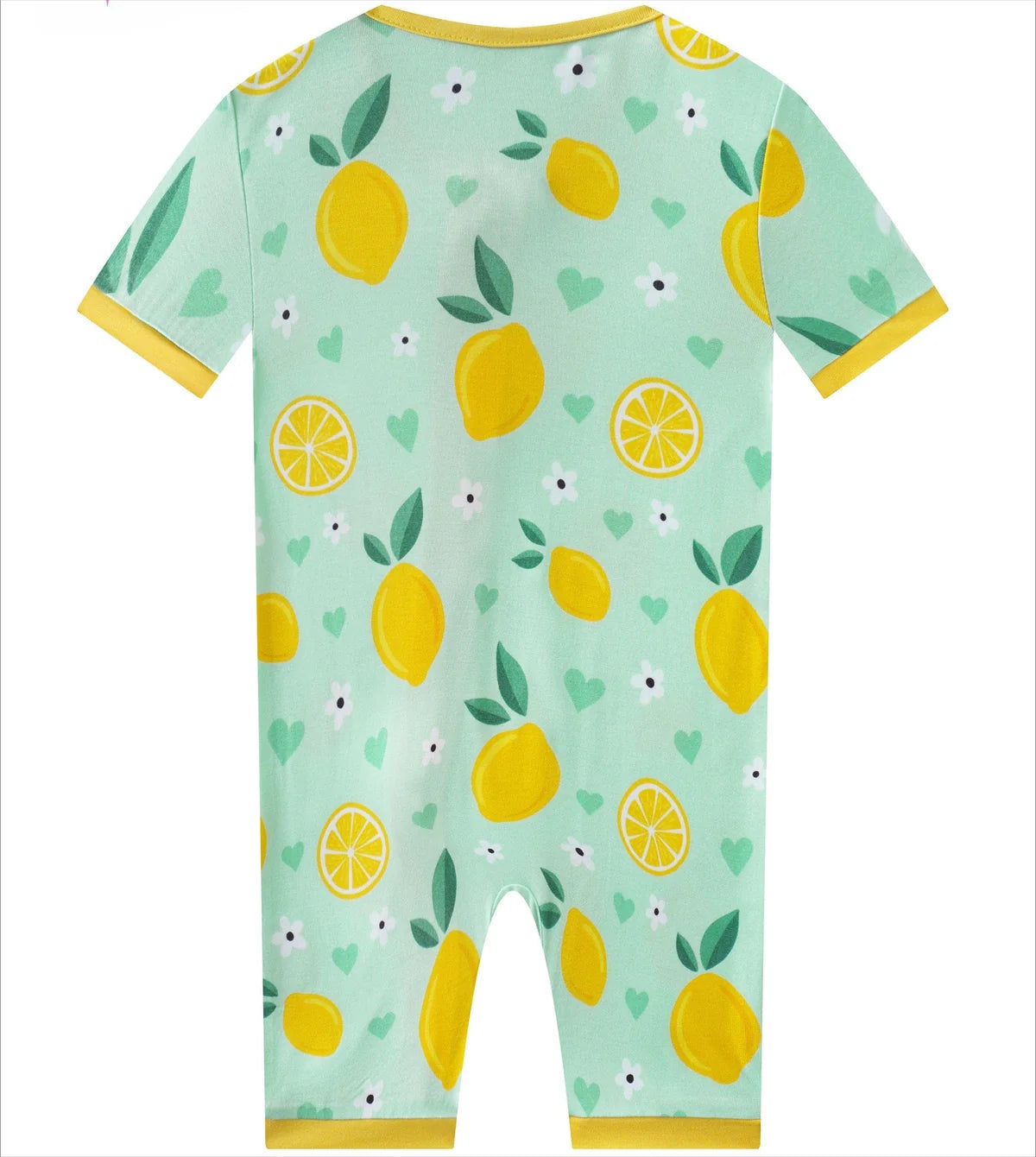 Lemon Bamboo Baby Shorty Zippy Romper