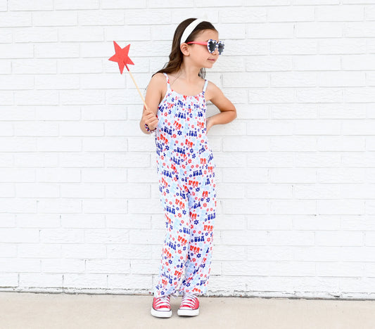 Groovin’ USA Bamboo Smocked Jumpsuit