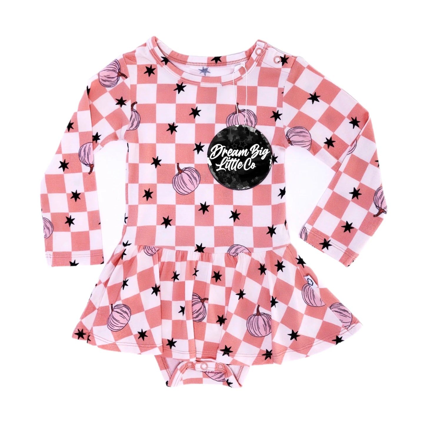 Harvest Kisses Checks Dream Twirl Bodysuit