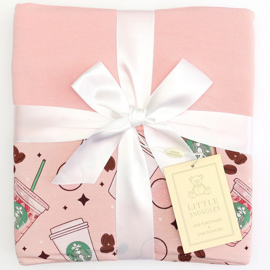 Pink Drink Bamboo Blanket