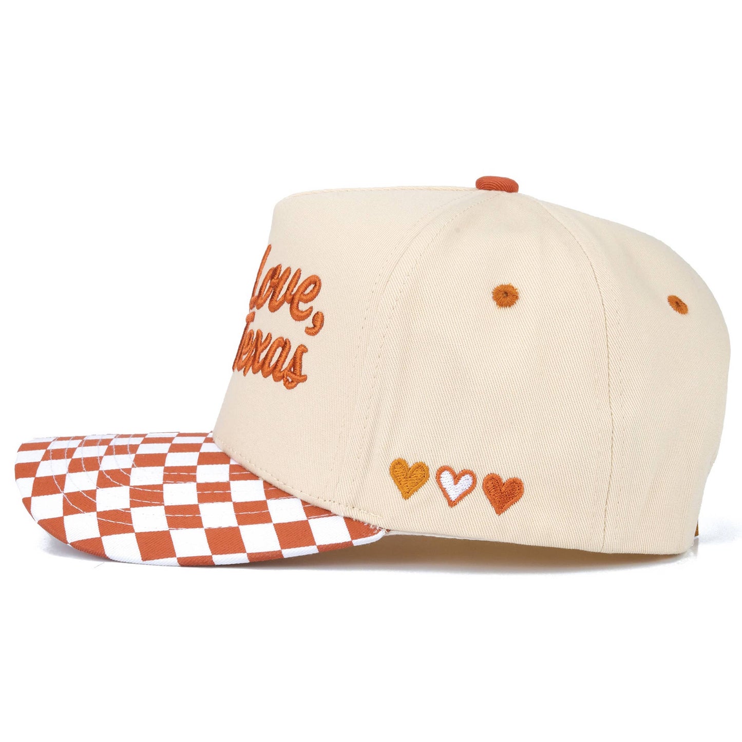 C.C WITH LOVE FROM Letter on Two Tone Trucker Hat