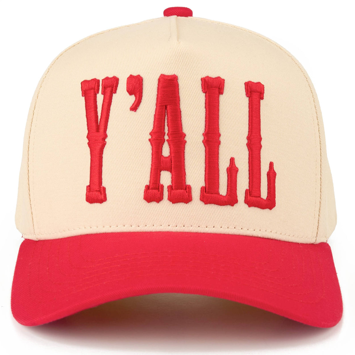 Y'ALL Embroidered Two Tone Trucker Hat