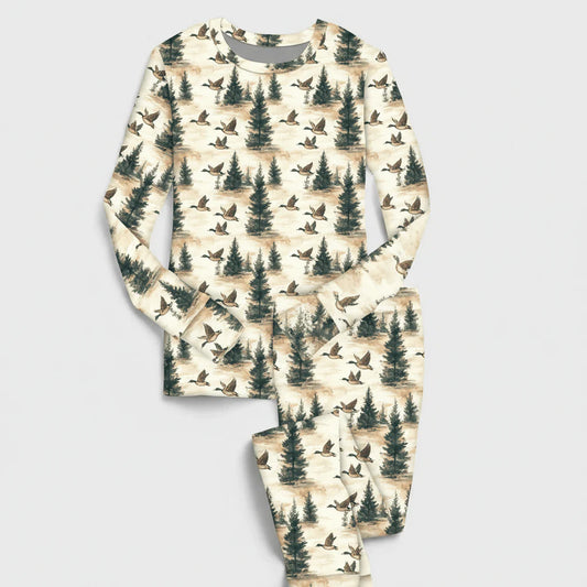 Northwoods Flight Bamboo Long Sleeve Long Pant Set