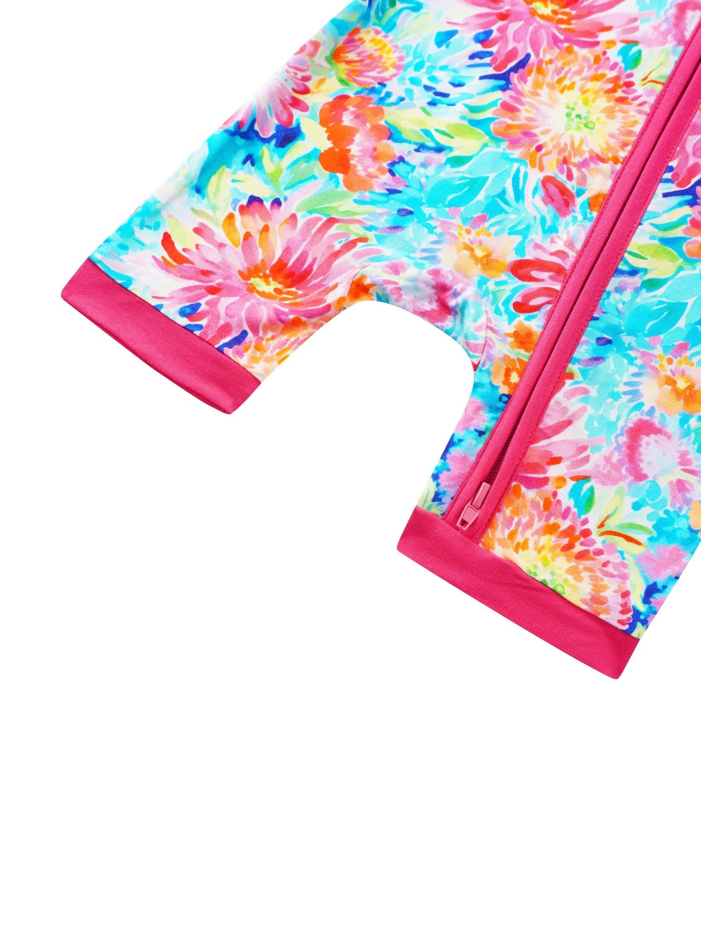 Coral Garden Bamboo Shorty Romper