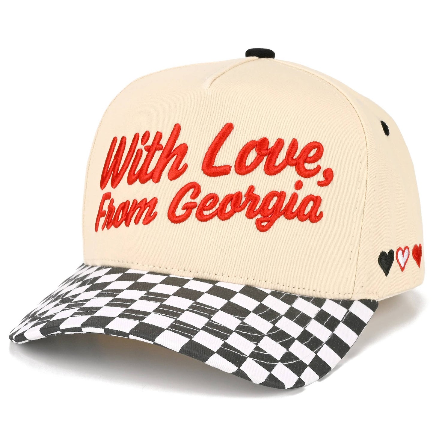 C.C WITH LOVE FROM Letter on Two Tone Trucker Hat