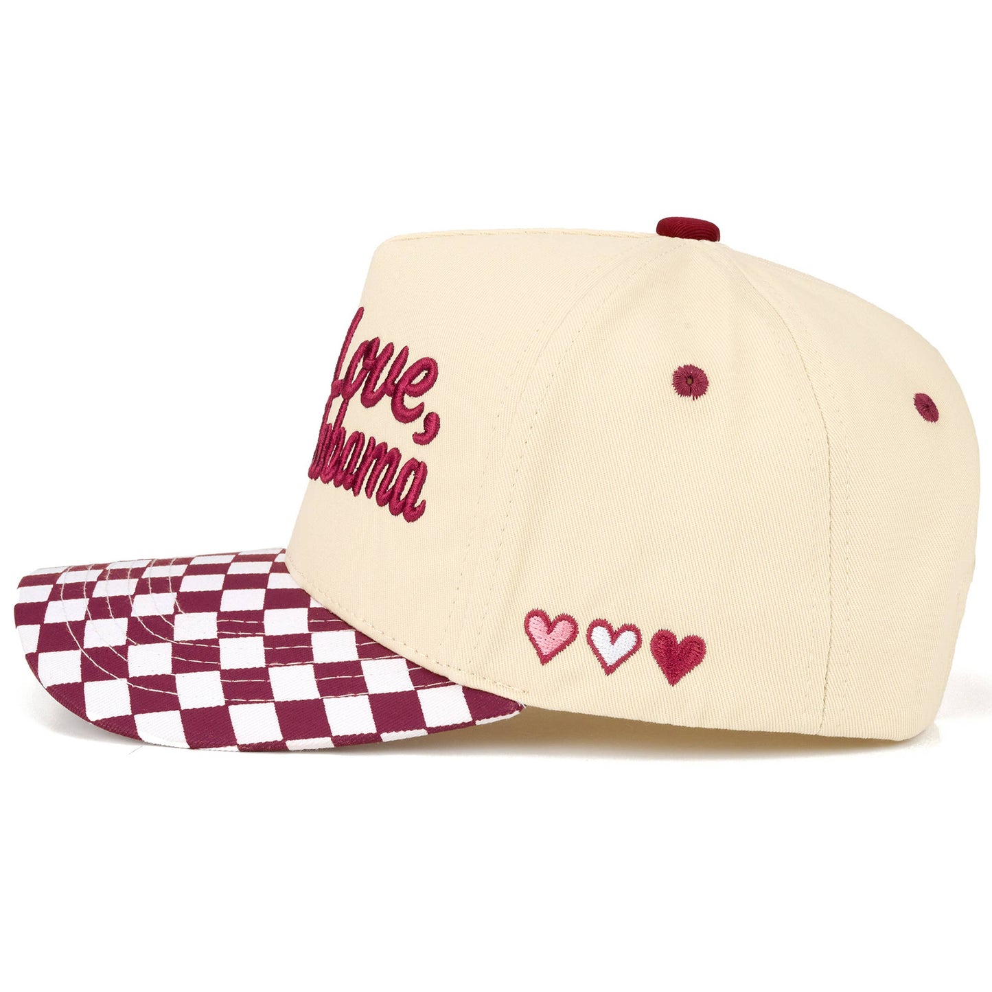 C.C WITH LOVE FROM Letter on Two Tone Trucker Hat