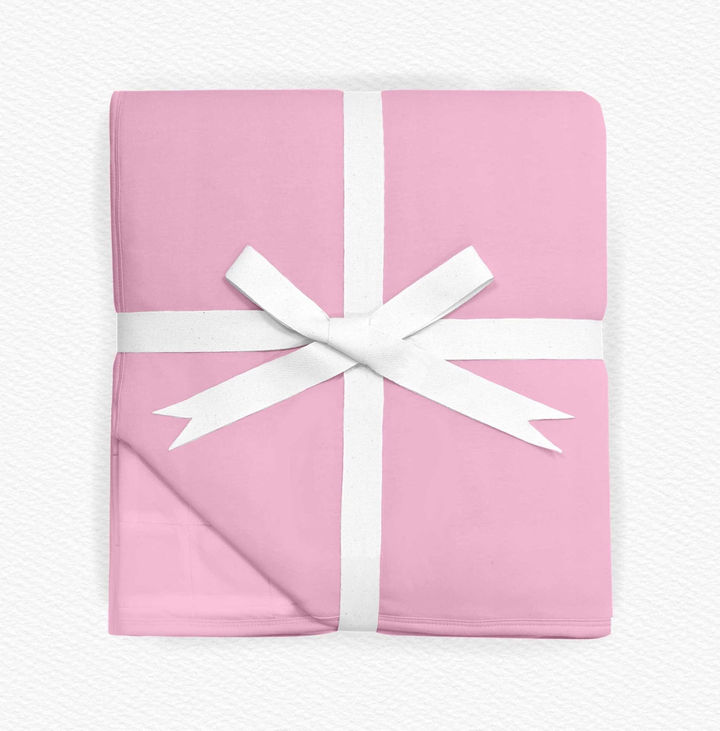 Solid Bubblegum Bamboo Blanket