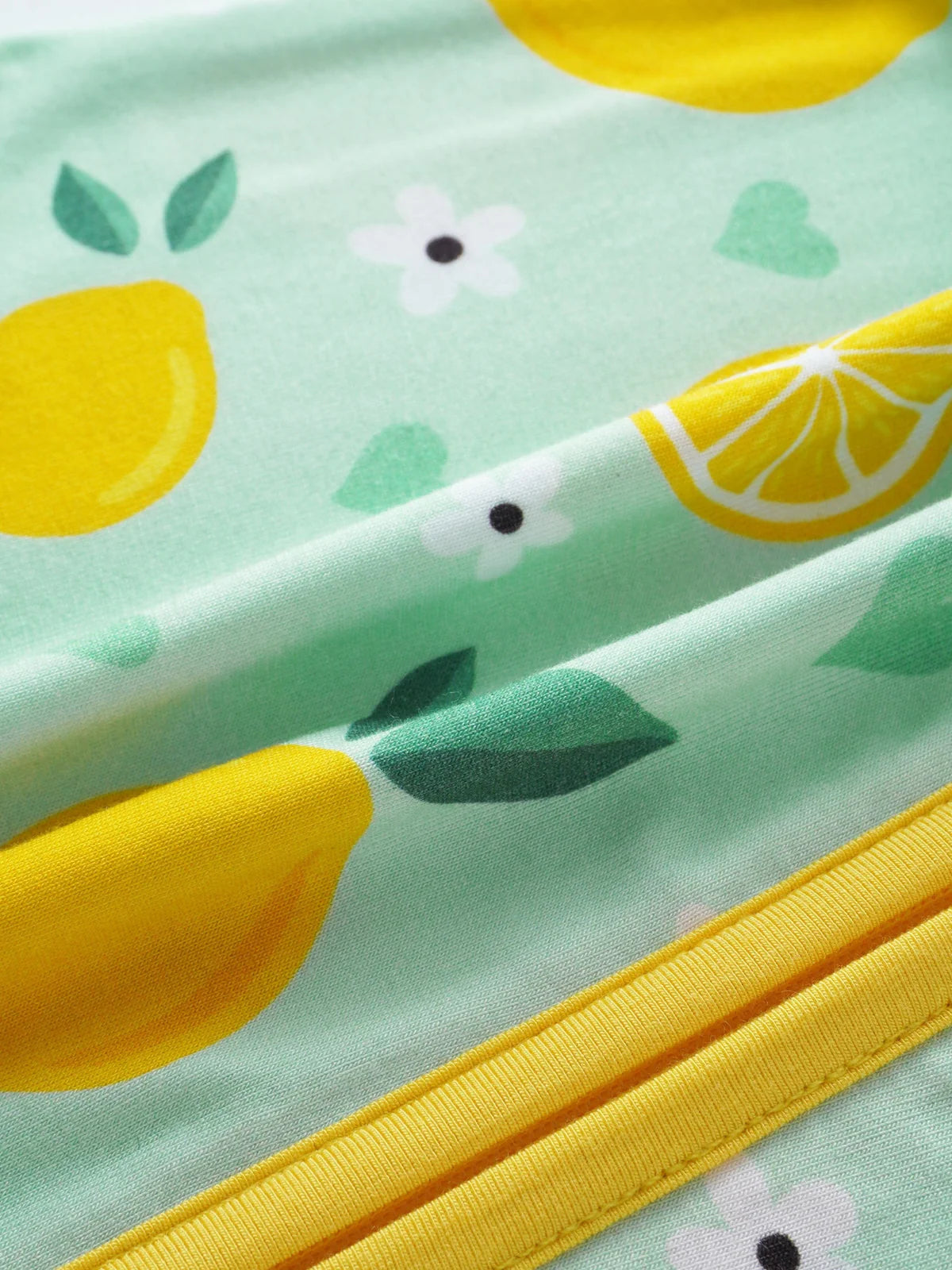 Lemon Bamboo Baby Shorty Zippy Romper