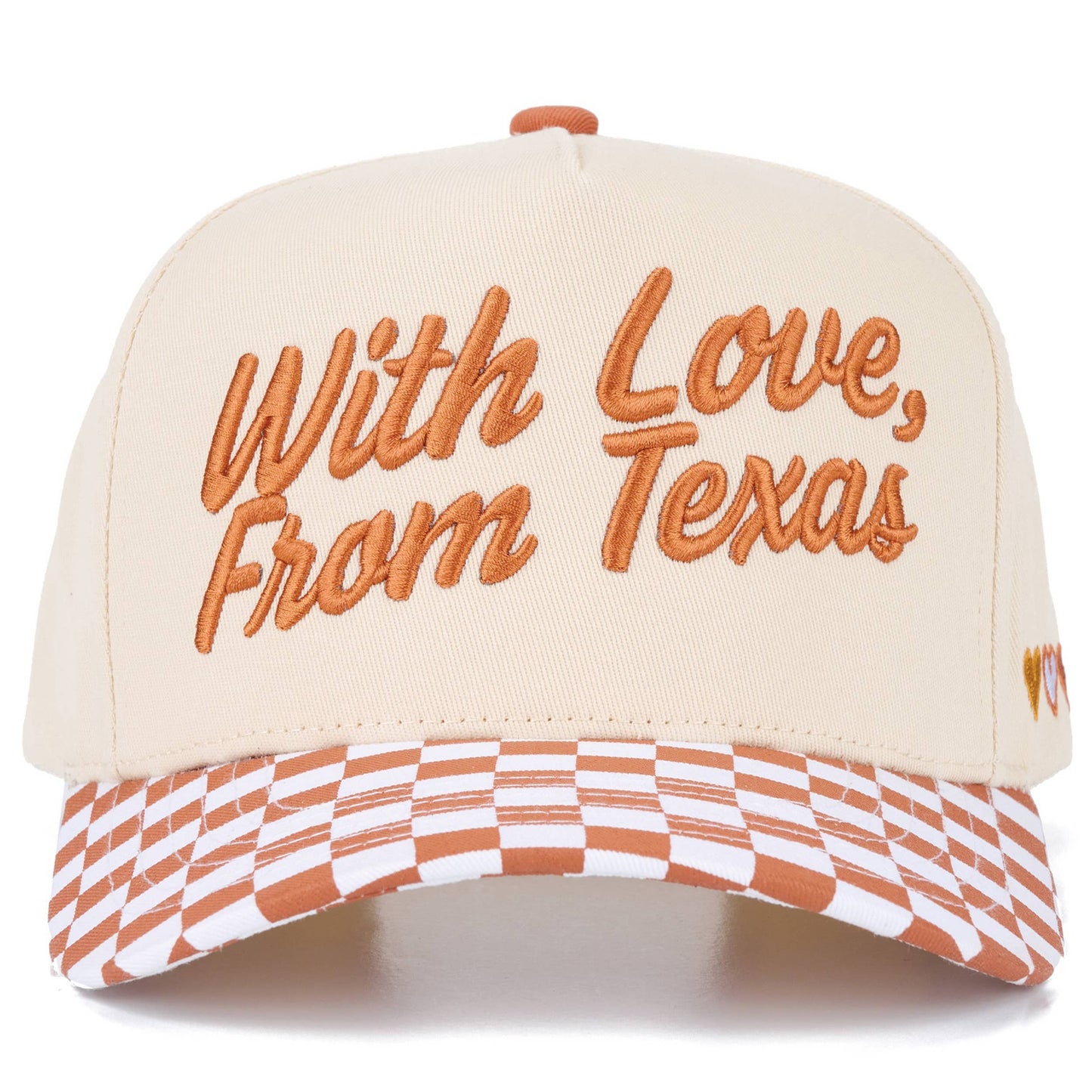 C.C WITH LOVE FROM Letter on Two Tone Trucker Hat