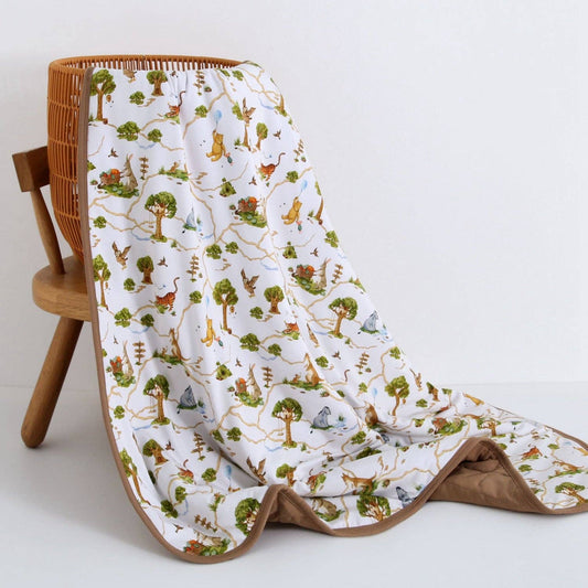 Oh Bother, It's Bedtime Toddler Quilted Blanket 60”x40”