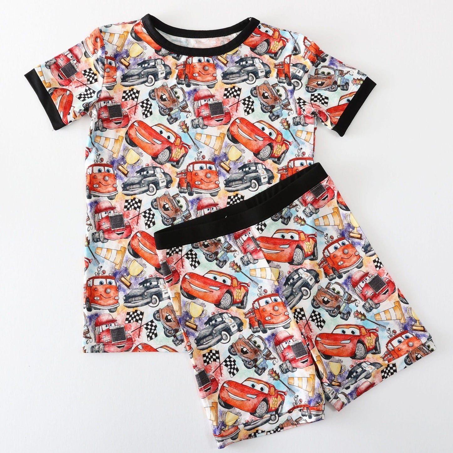 Cars Go Vroom Short Sleeve Lounge Set