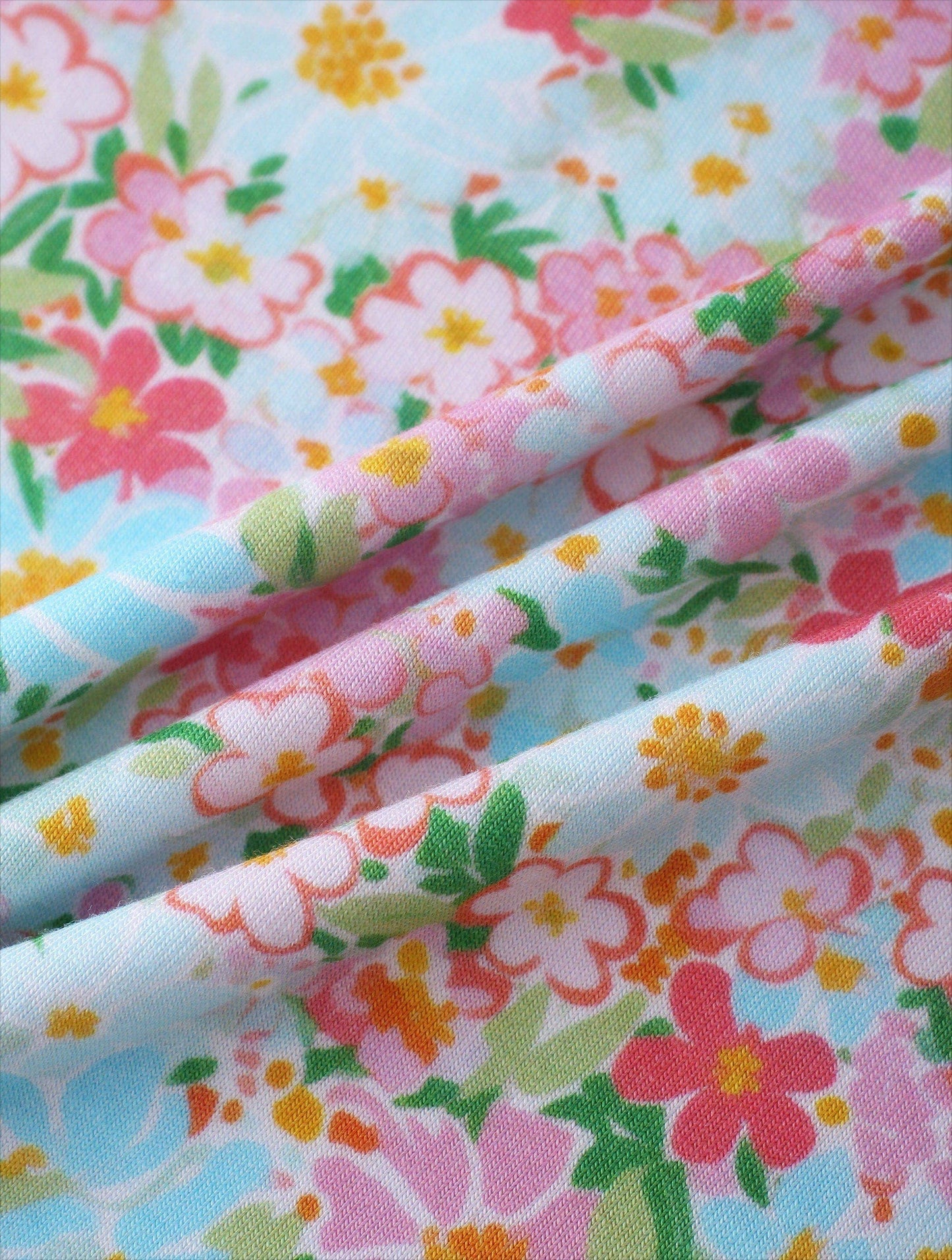 PoshTOT Pink Baby‘s Breath 2 Piece PJ Set