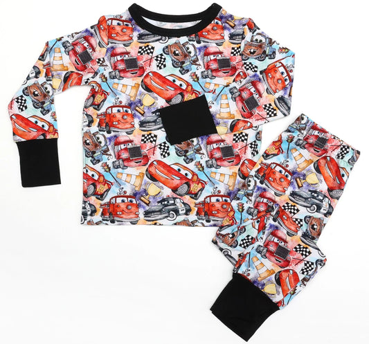 Cars Go Vroom Long Sleeve Long Pant Lounge Set