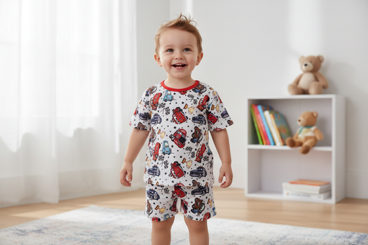 Route 66 Bamboo Set | Short Sleeve Short Set