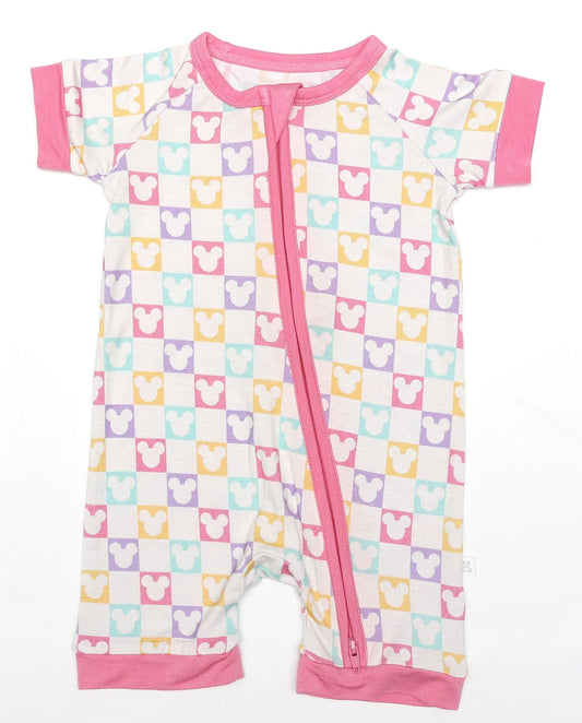 Pastel Ears Bamboo Baby Shorty Zippy Romper