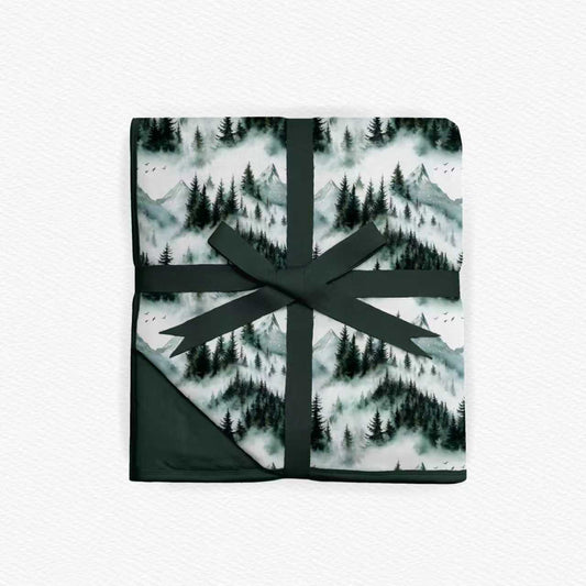 Mountain Mist Mini Quilted Blanket 33”x33”