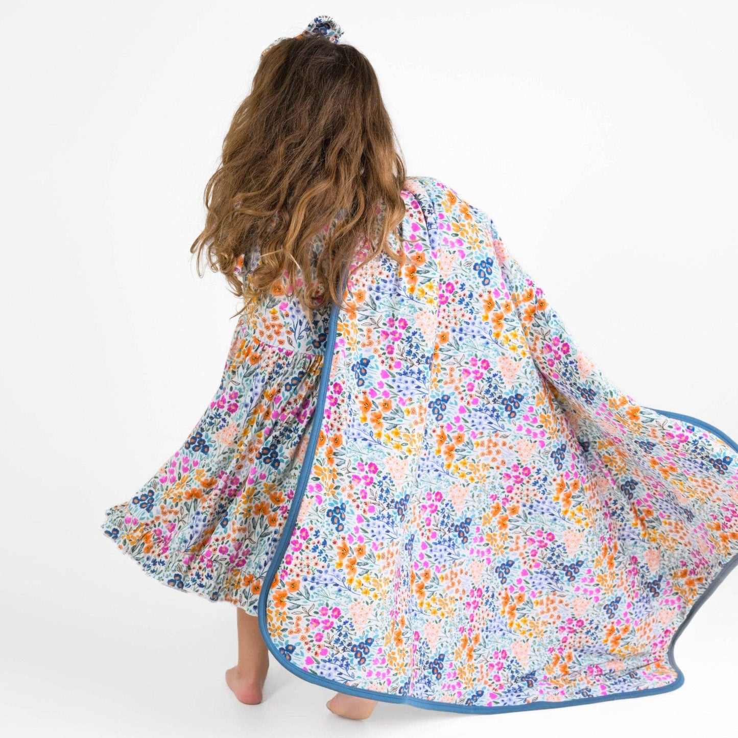 Whispering Wildflowers Mini Quilted Blanket 33”x33”