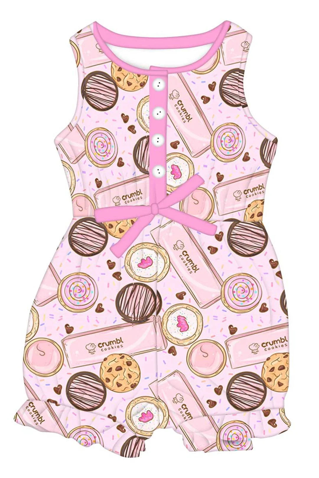 Cookie Crumbs Bamboo Bubble Romper