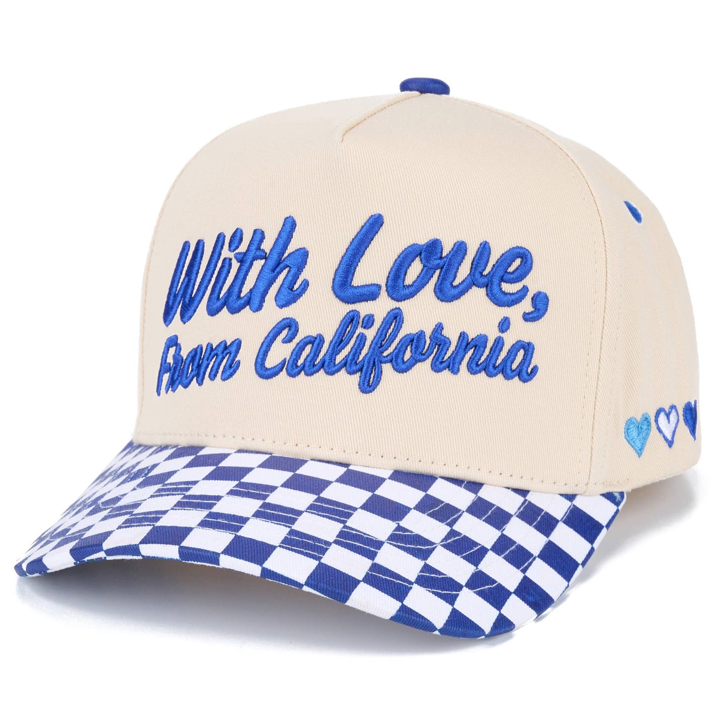 C.C WITH LOVE FROM Letter on Two Tone Trucker Hat