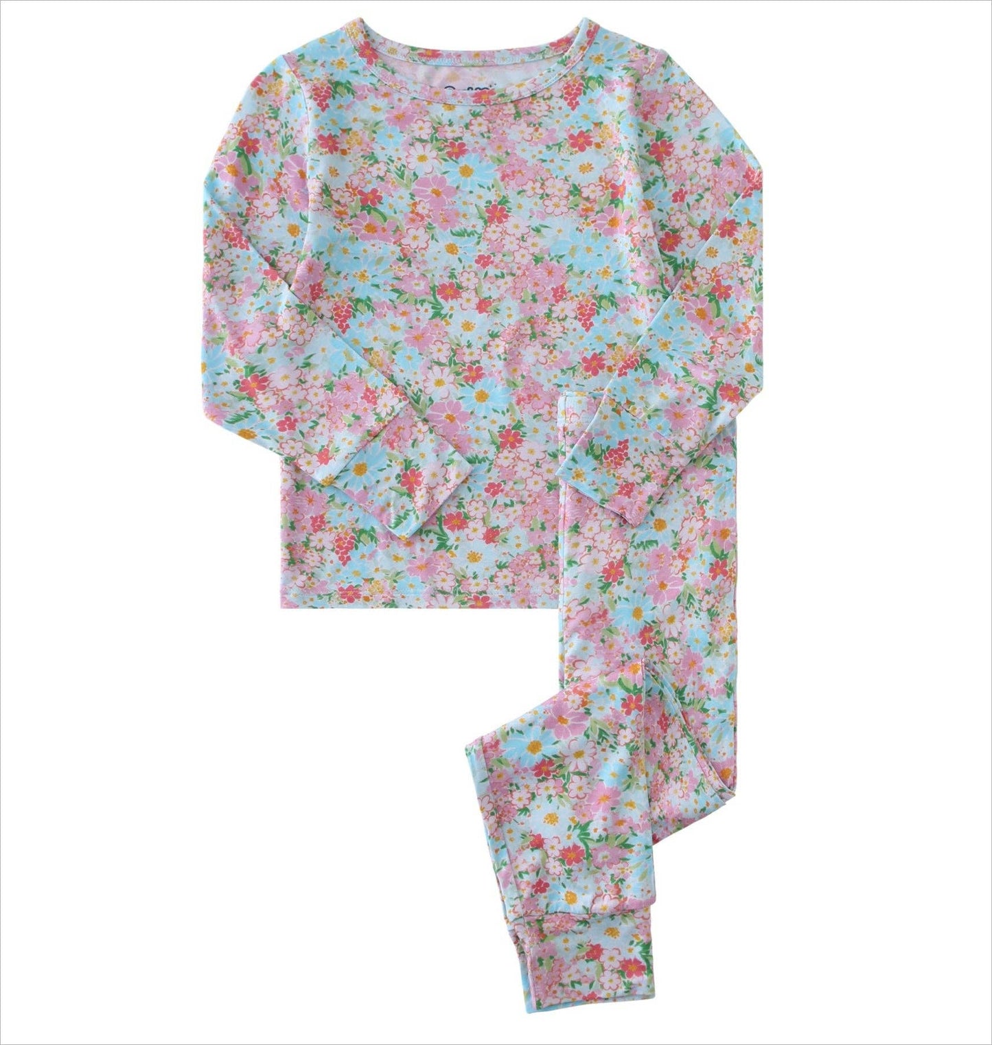 PoshTOT Pink Baby‘s Breath 2 Piece PJ Set