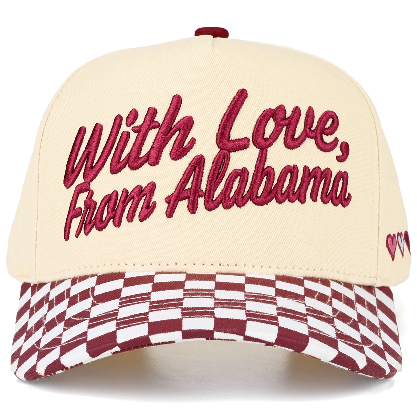 C.C WITH LOVE FROM Letter on Two Tone Trucker Hat