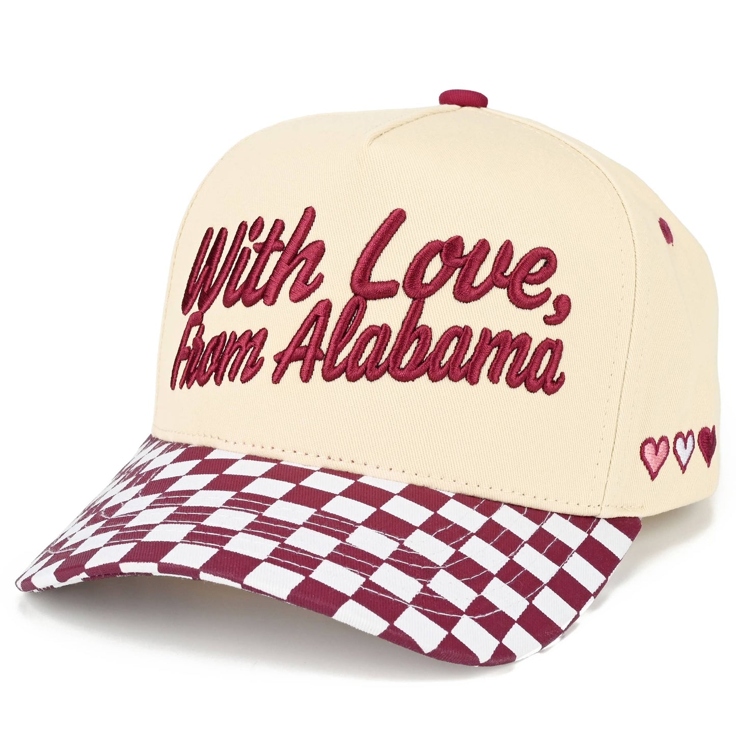 C.C WITH LOVE FROM Letter on Two Tone Trucker Hat