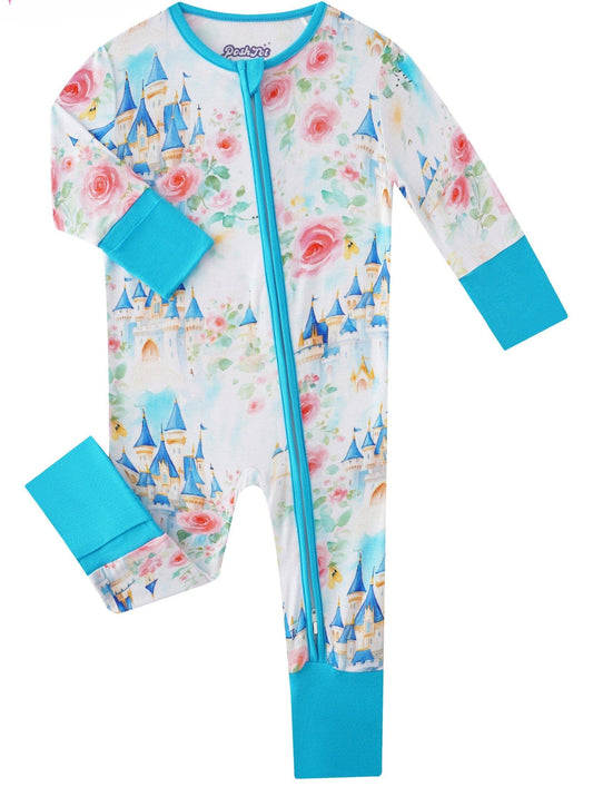 Castle of Roses Bamboo Baby Convertible Zippy Romper