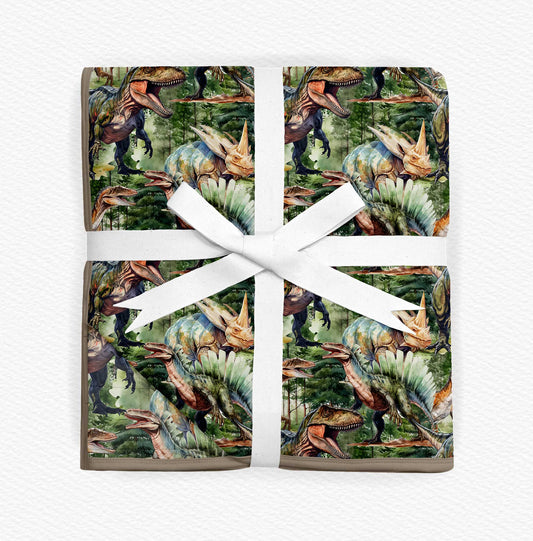 Dino World Bamboo Blanket