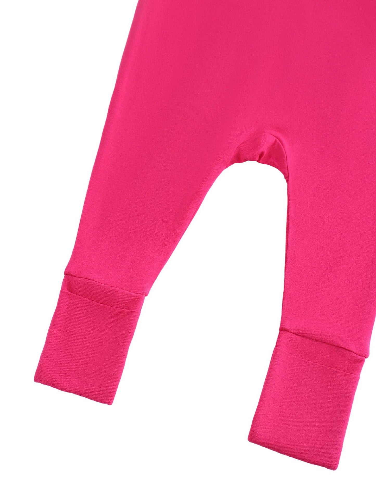 Hot Pink Bamboo Baby Convertible Zippy Romper