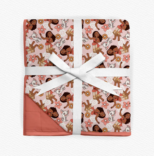 Aloha Princess Bamboo Blanket