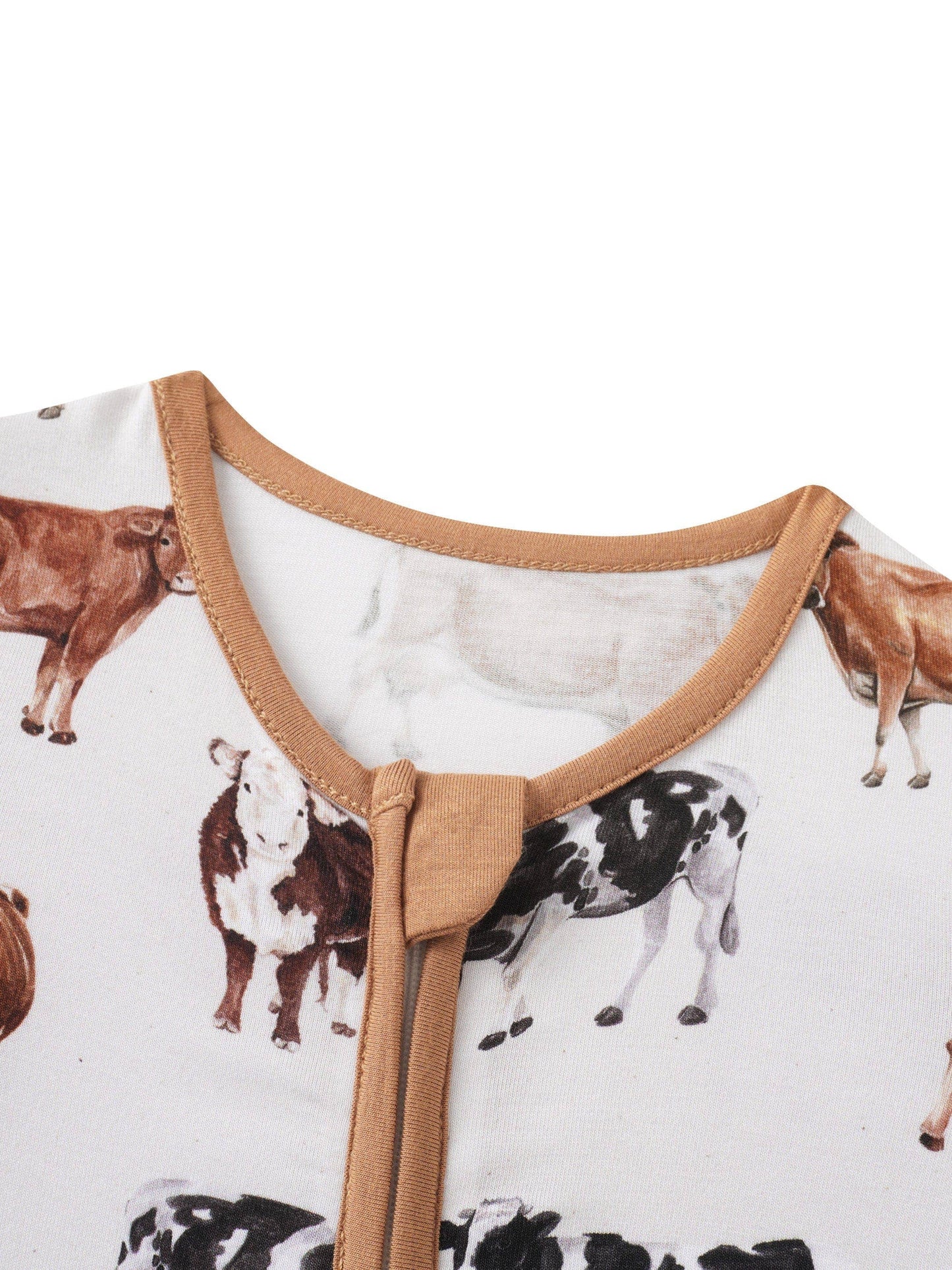 Brown Cow Bamboo Shorty Romper