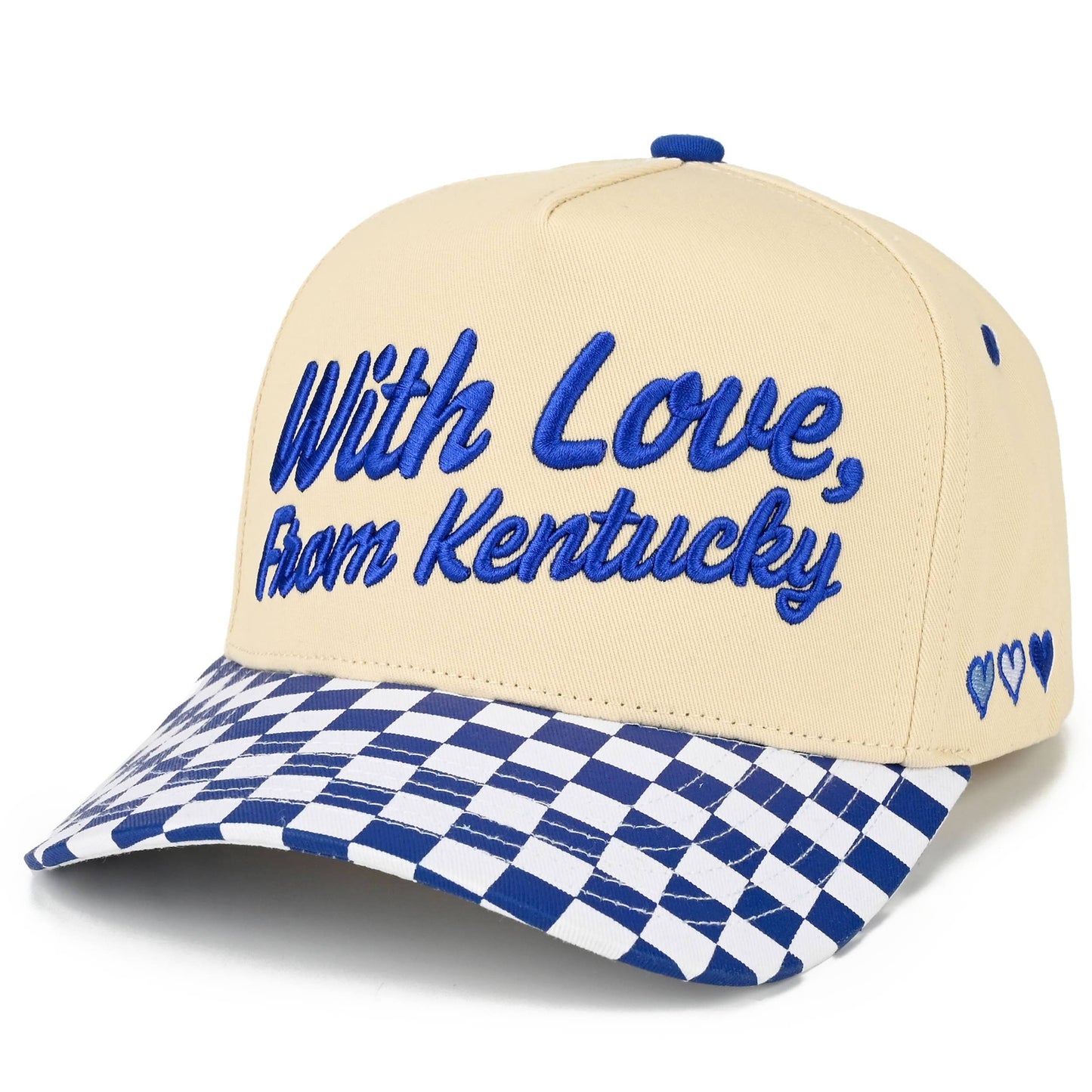 C.C WITH LOVE FROM Letter on Two Tone Trucker Hat