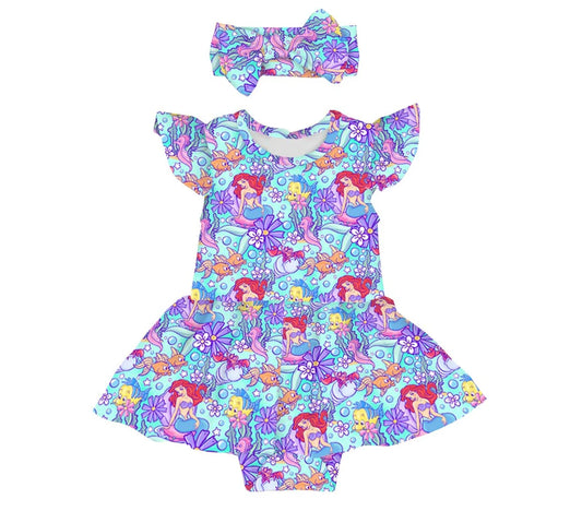 Part Of Your World Twirl Skirt Bodysuit